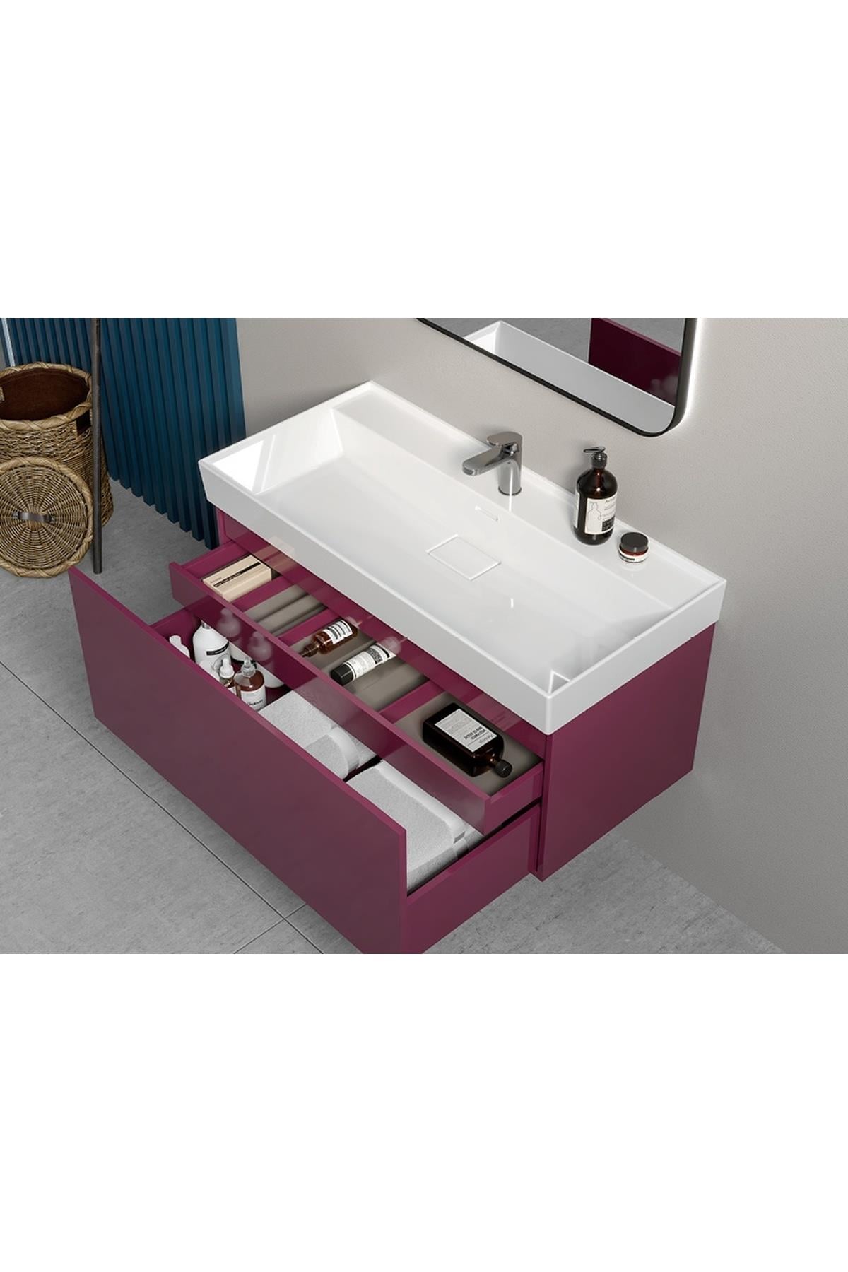 Etajerli Lavabo, Sharp, 80x48 cm