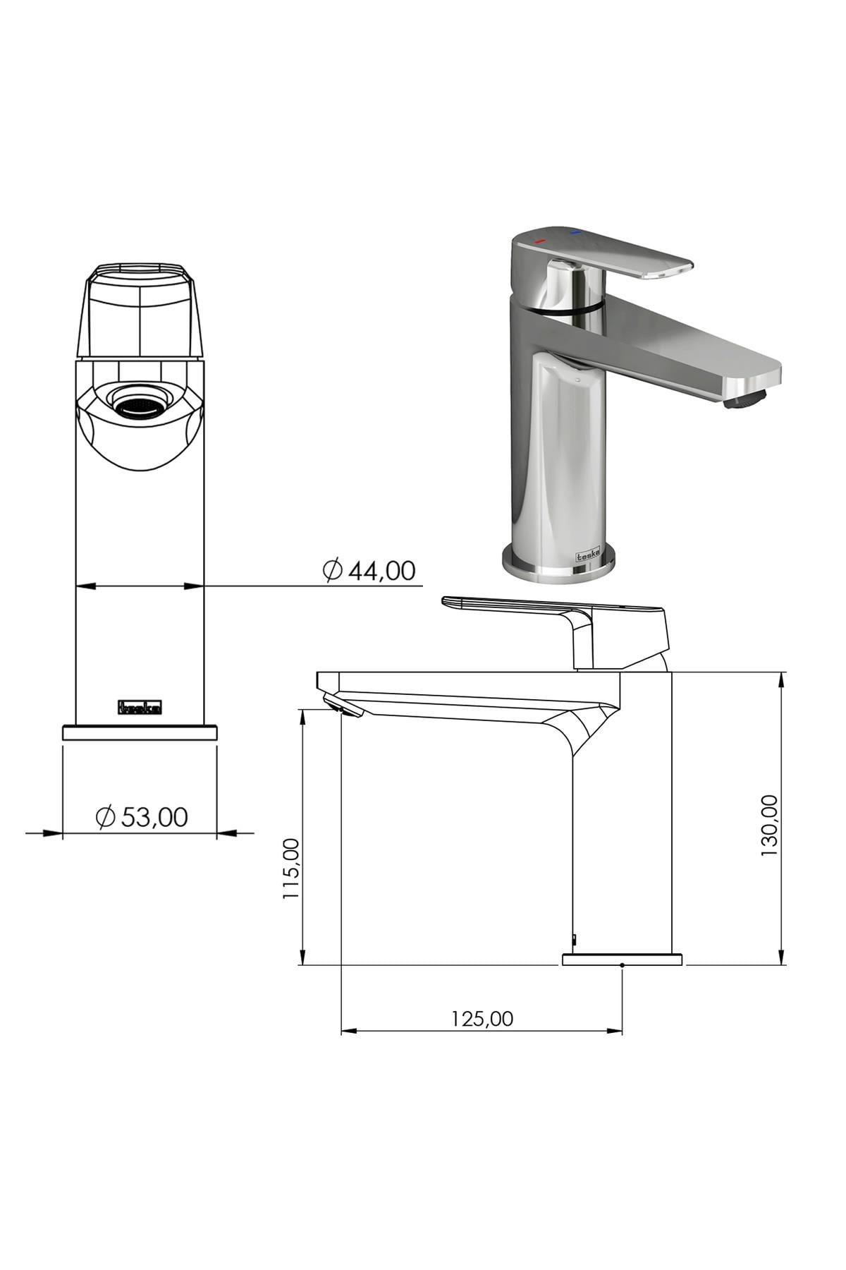 Quars Lavabo Bataryası Siyah