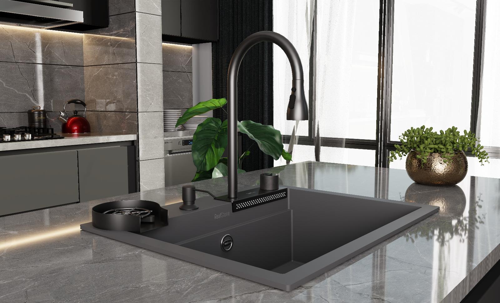 Realstone Angel Granit Akıllı Eviye