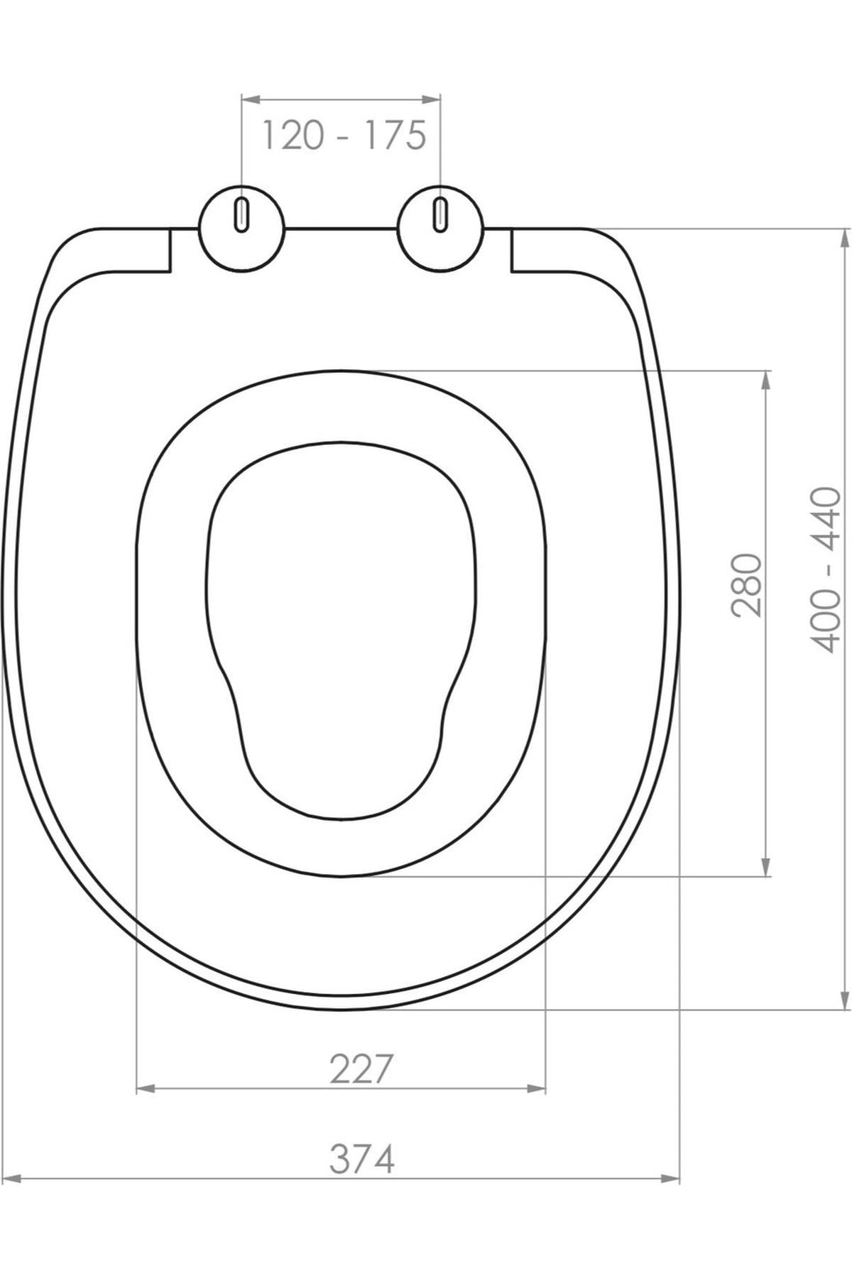 Universal Çocuk Adaptörlü Yavaş Kapanan Klozet Kapağı