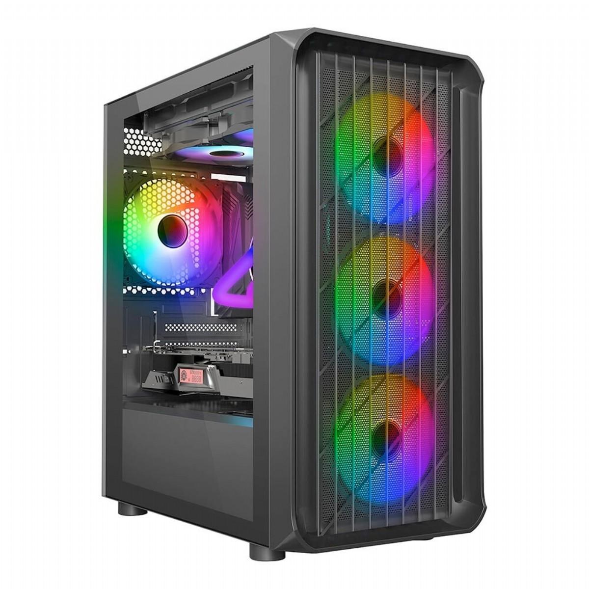 GAMEBOOSTER GB-G205BB USB3.0 MESH PANEL POWERSIZ SİYAH KASA