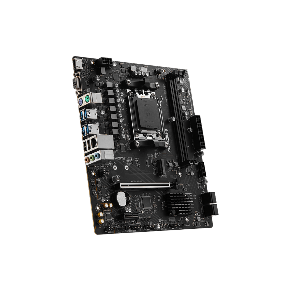 MSI PRO A620M-B AMD AM5 6800MHz OC DDR5 M.2 USB 3.2 HDMI mATX ANAKART