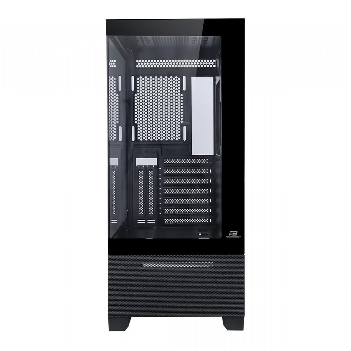 POWERBOOST PB-P4308BB 750W 80+ BRONZE SEA VIEW USB 3.0 ATX 6 x ARGB FANLI SİYAH KASA