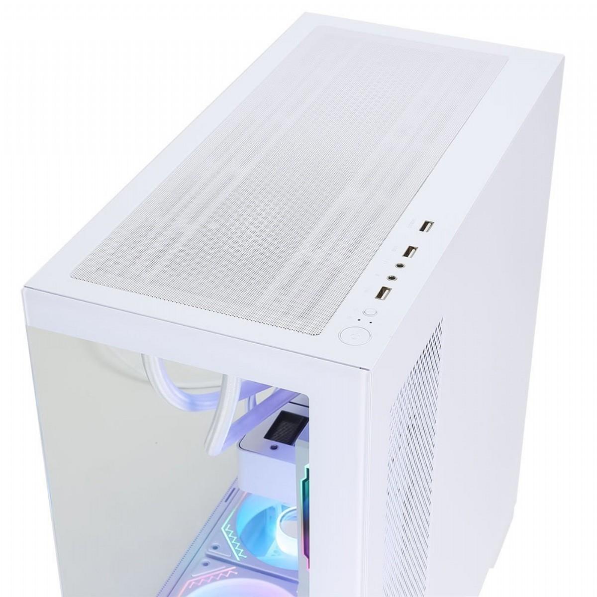 POWERBOOST PB-P4308BW 750W 80+ BRONZE SEA VİEW USB 3.0 ATX 6 x ARGB FANLI BEYAZ KASA