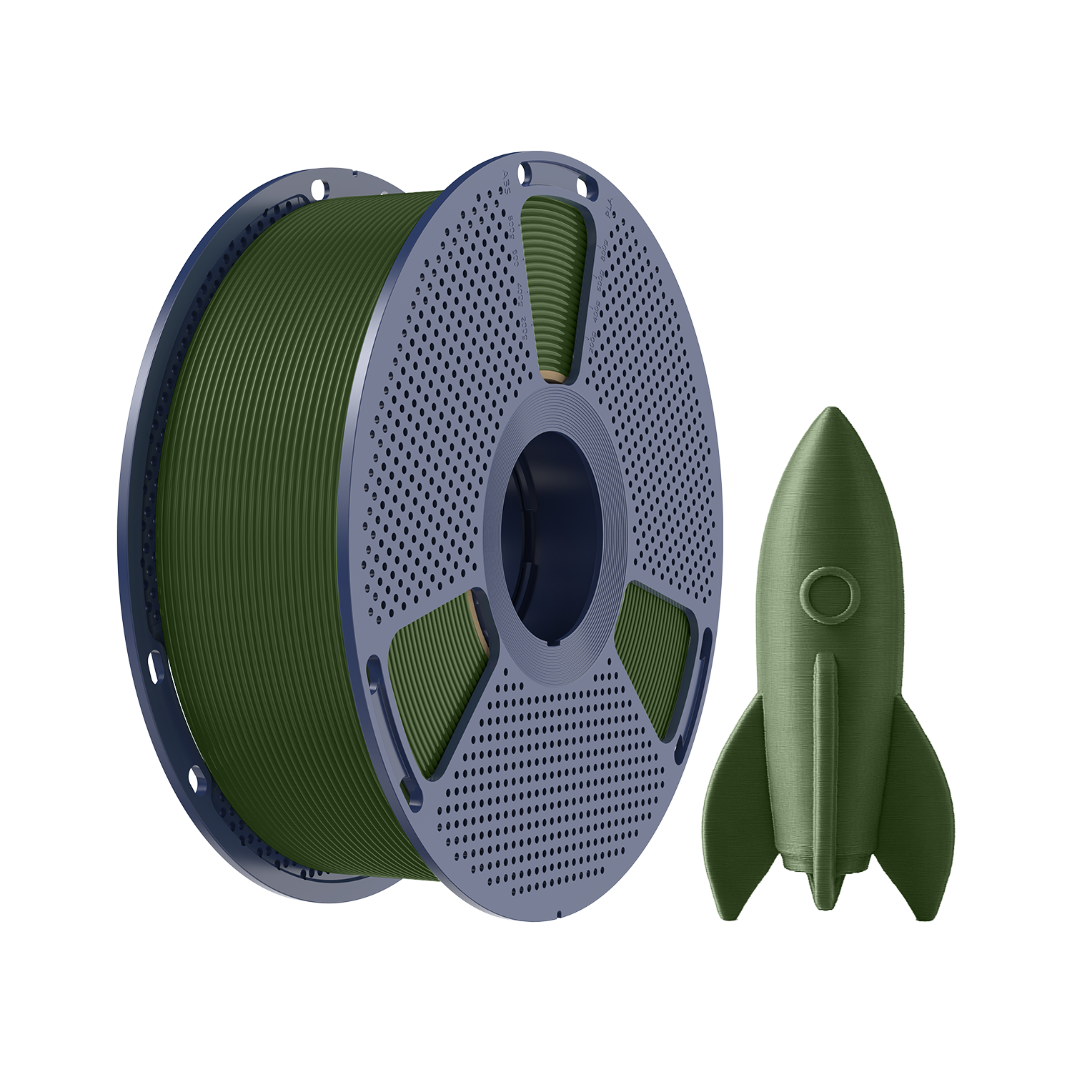 High Speed PLA Filament Olive Green