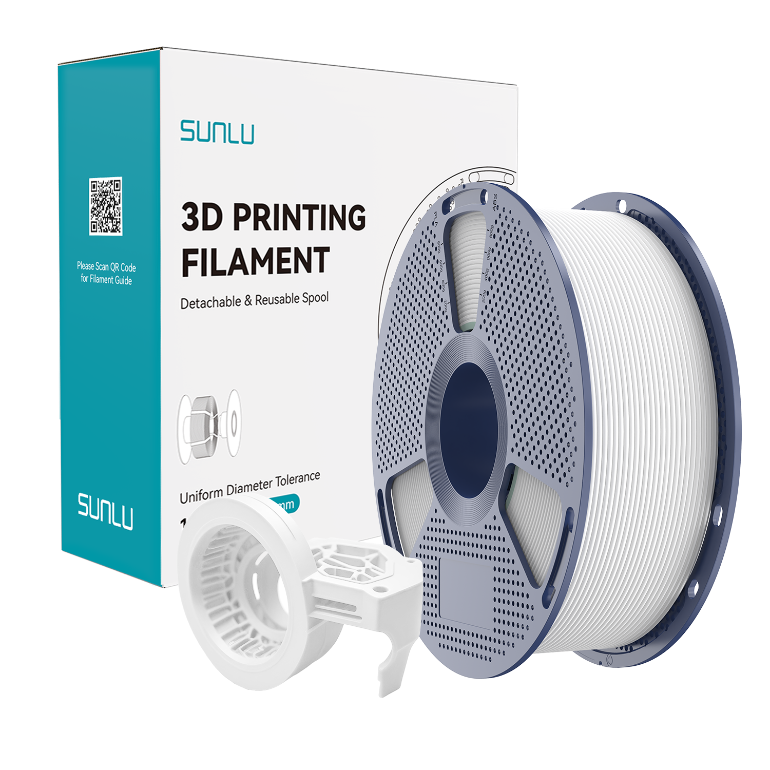 SUNLU High Speed Matte PETG Filament White