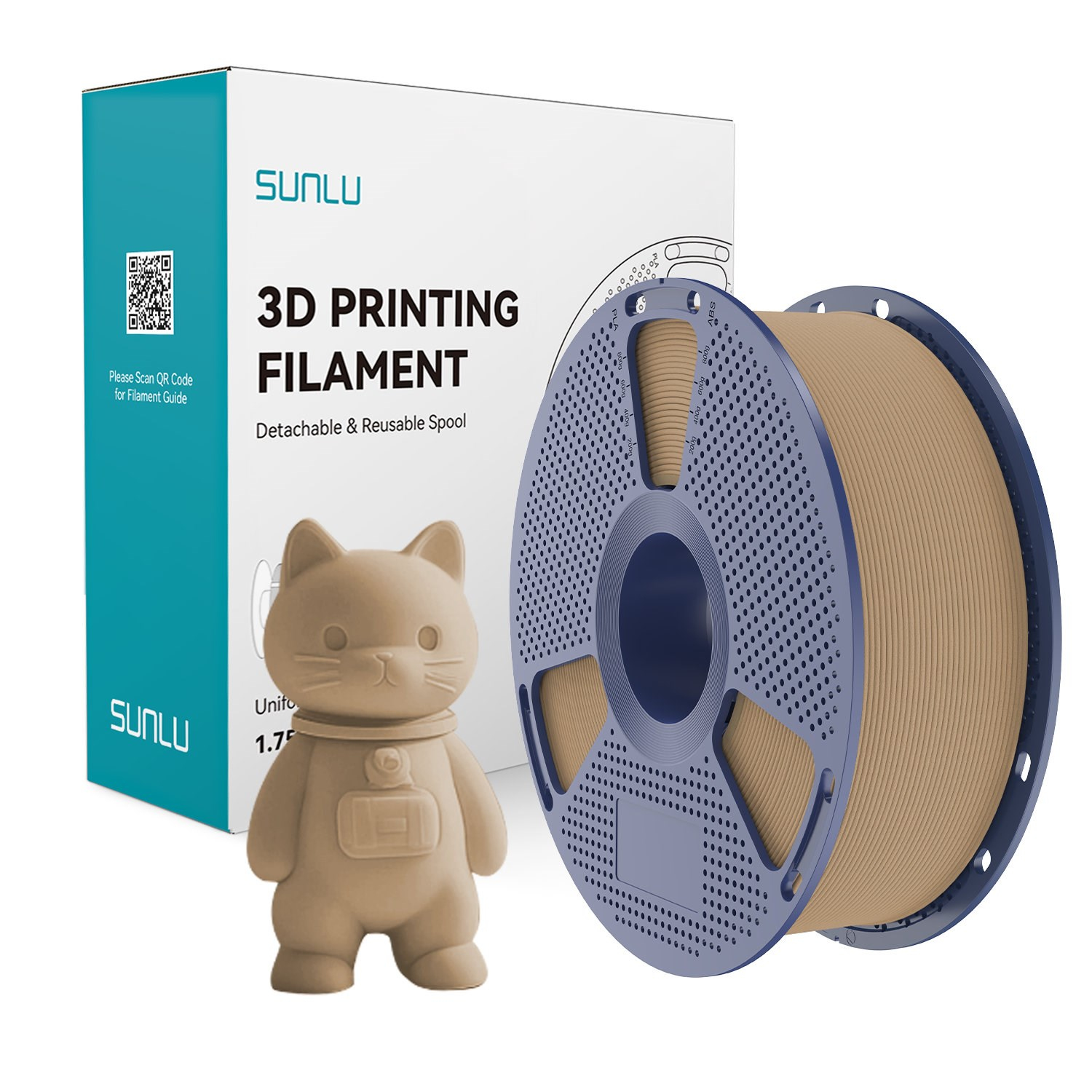 SUNLU Matte PLA Filament Oak