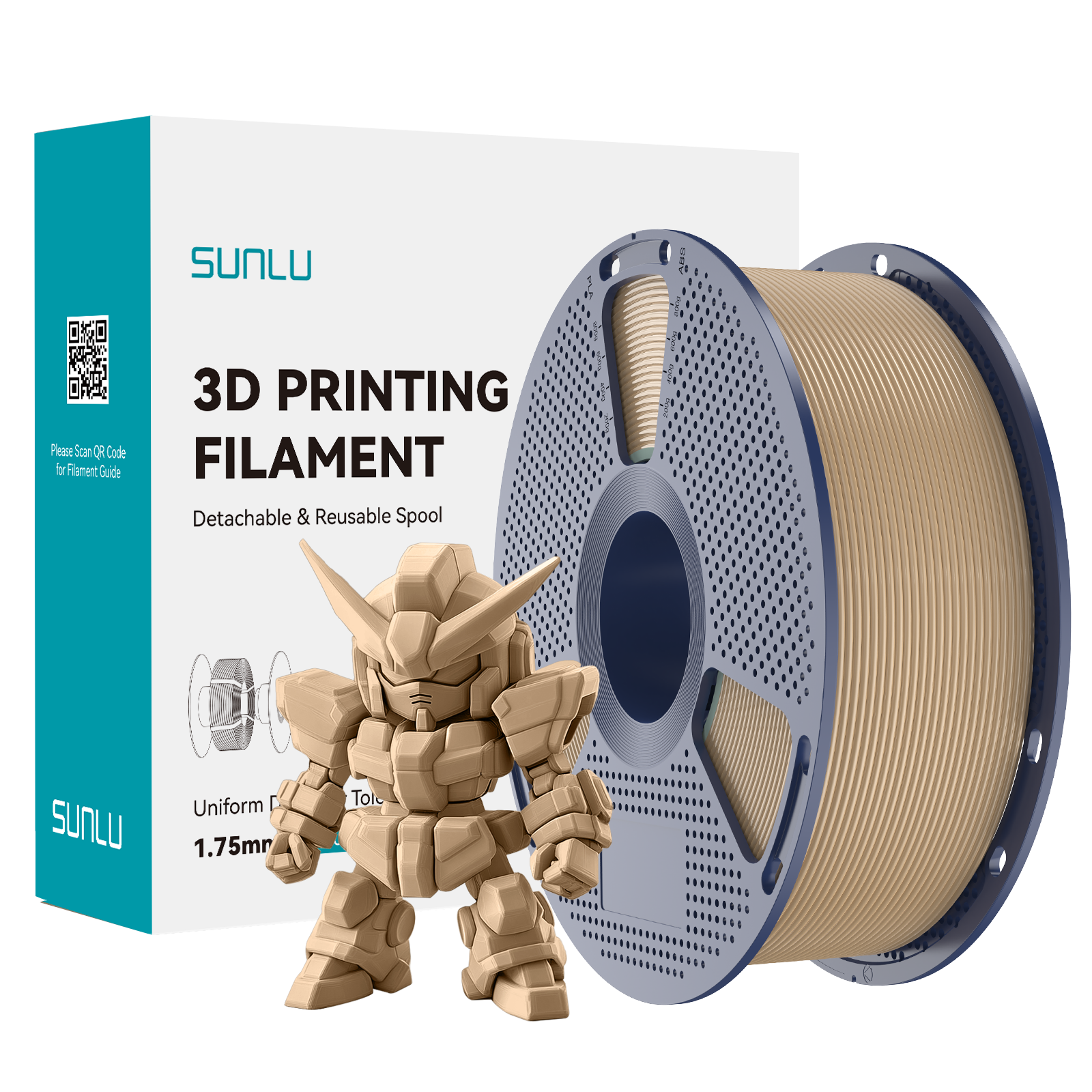 SUNLU PLA+ 2.0 Filament Oak