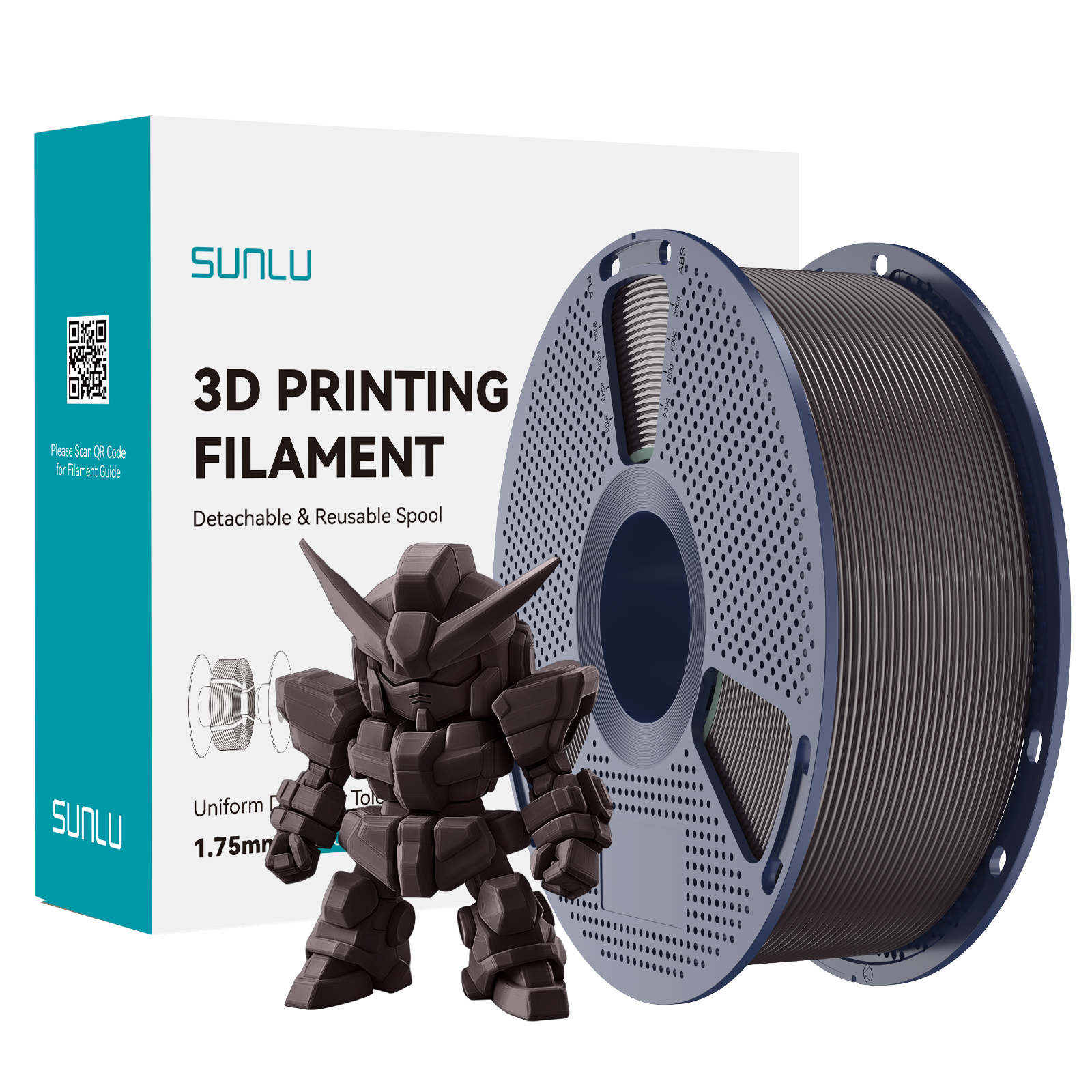 SUNLU PLA+ 2.0 Filament Roasted Chestnut