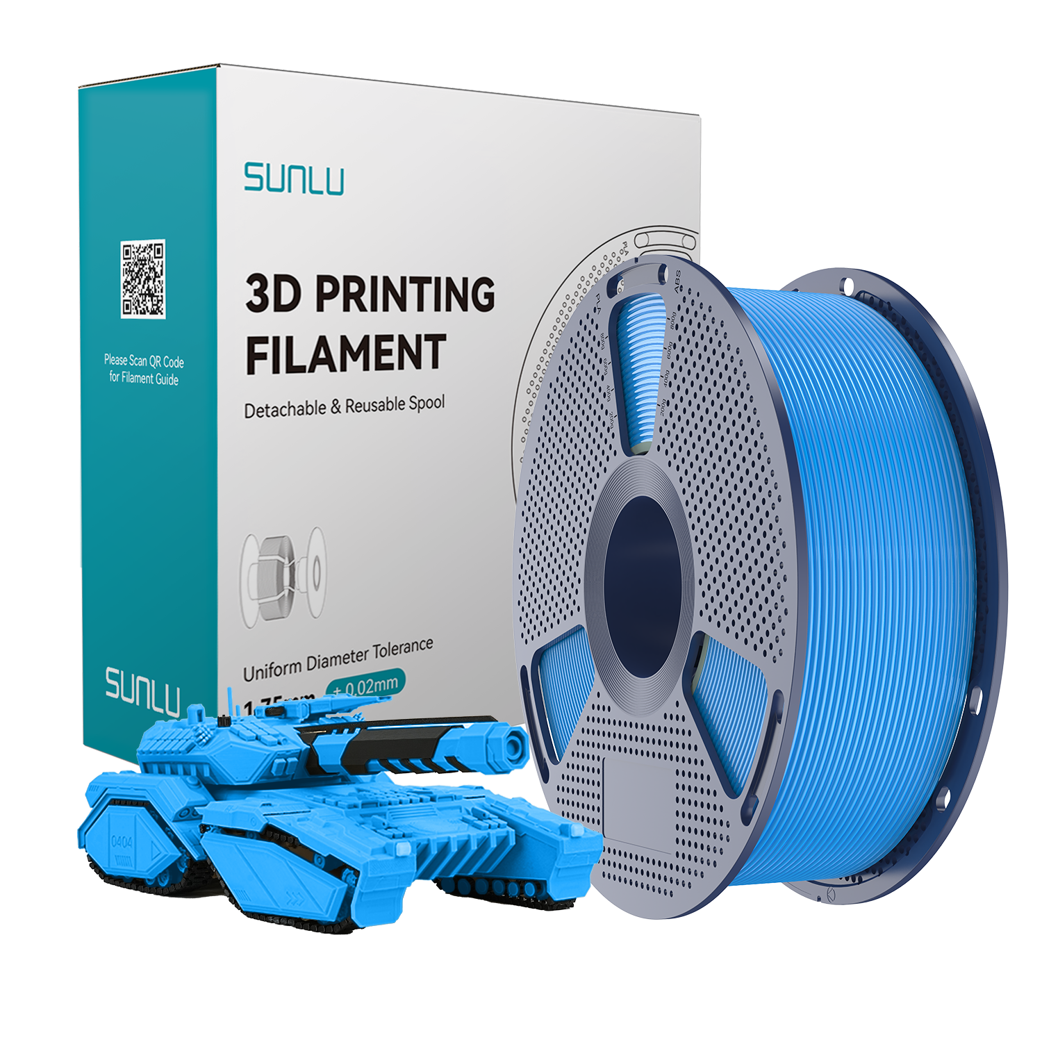 SUNLU PLA Filament Cyan