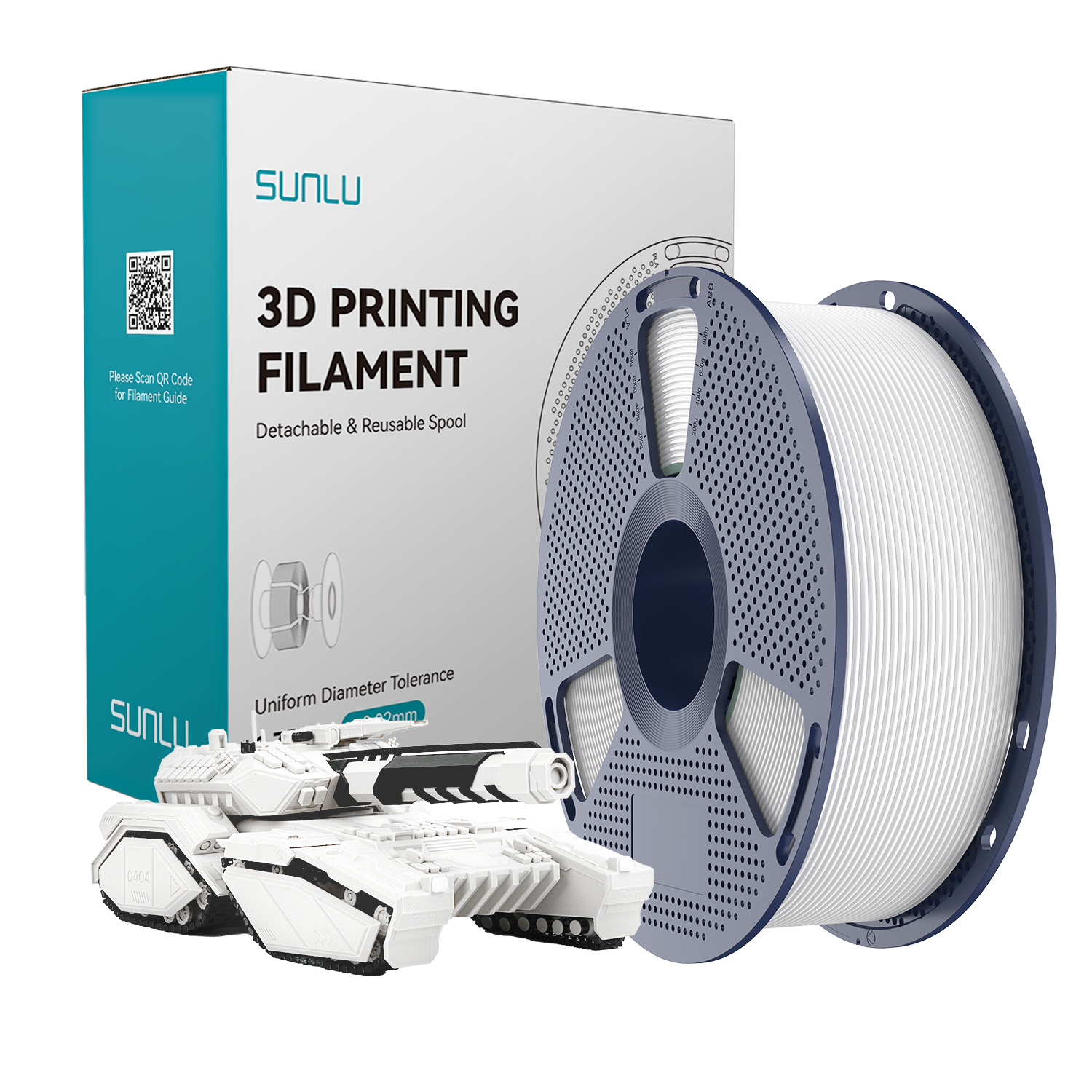SUNLU PLA Filament White