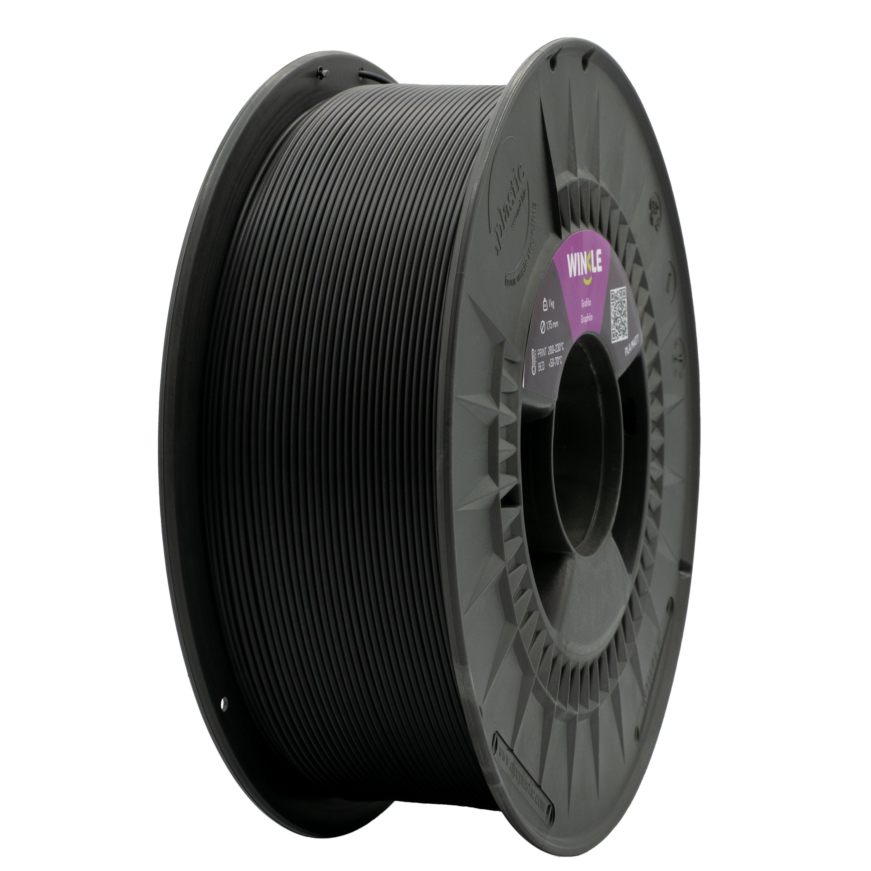 WINKLE Matte PLA Filament Graphite Black