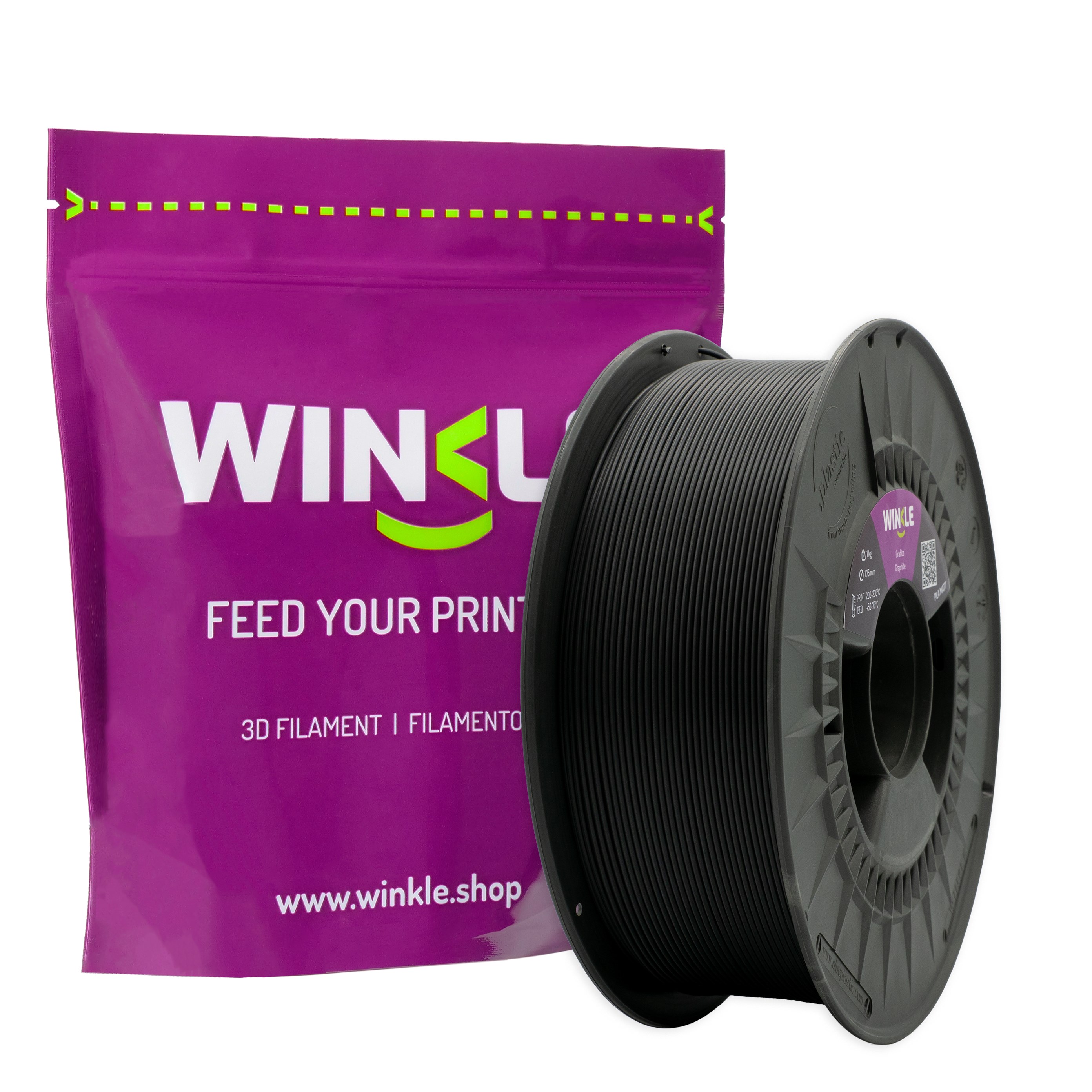 WINKLE Matte PLA Filament Graphite Black