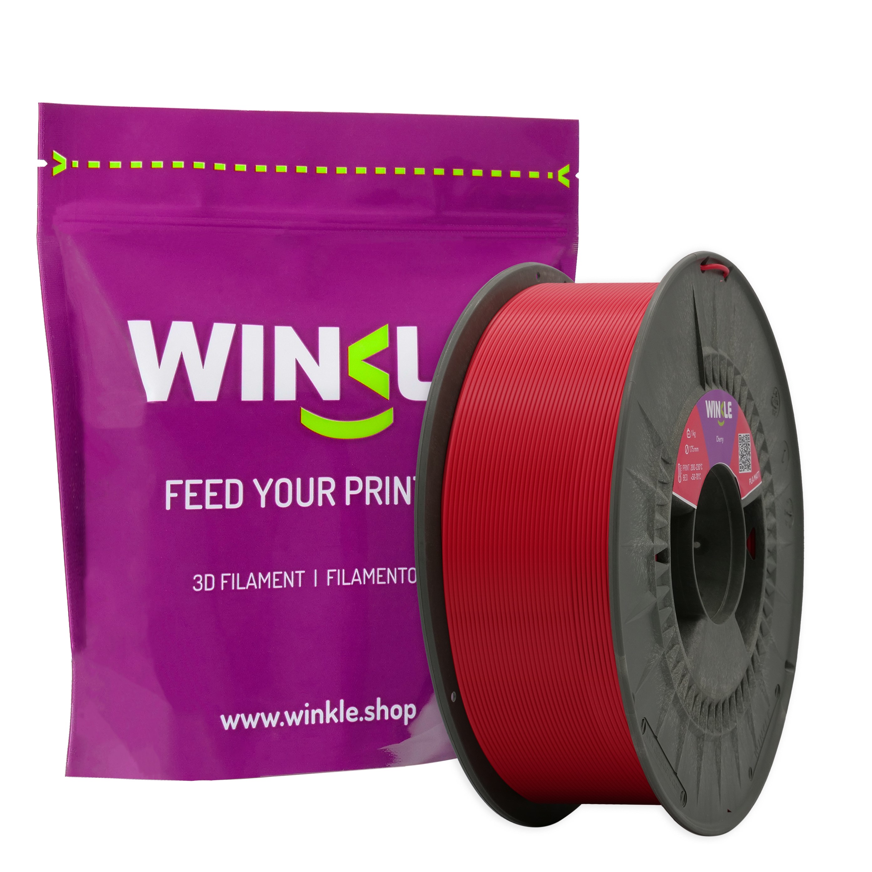 WINKLE Matte PLA Filament Raspberry Red