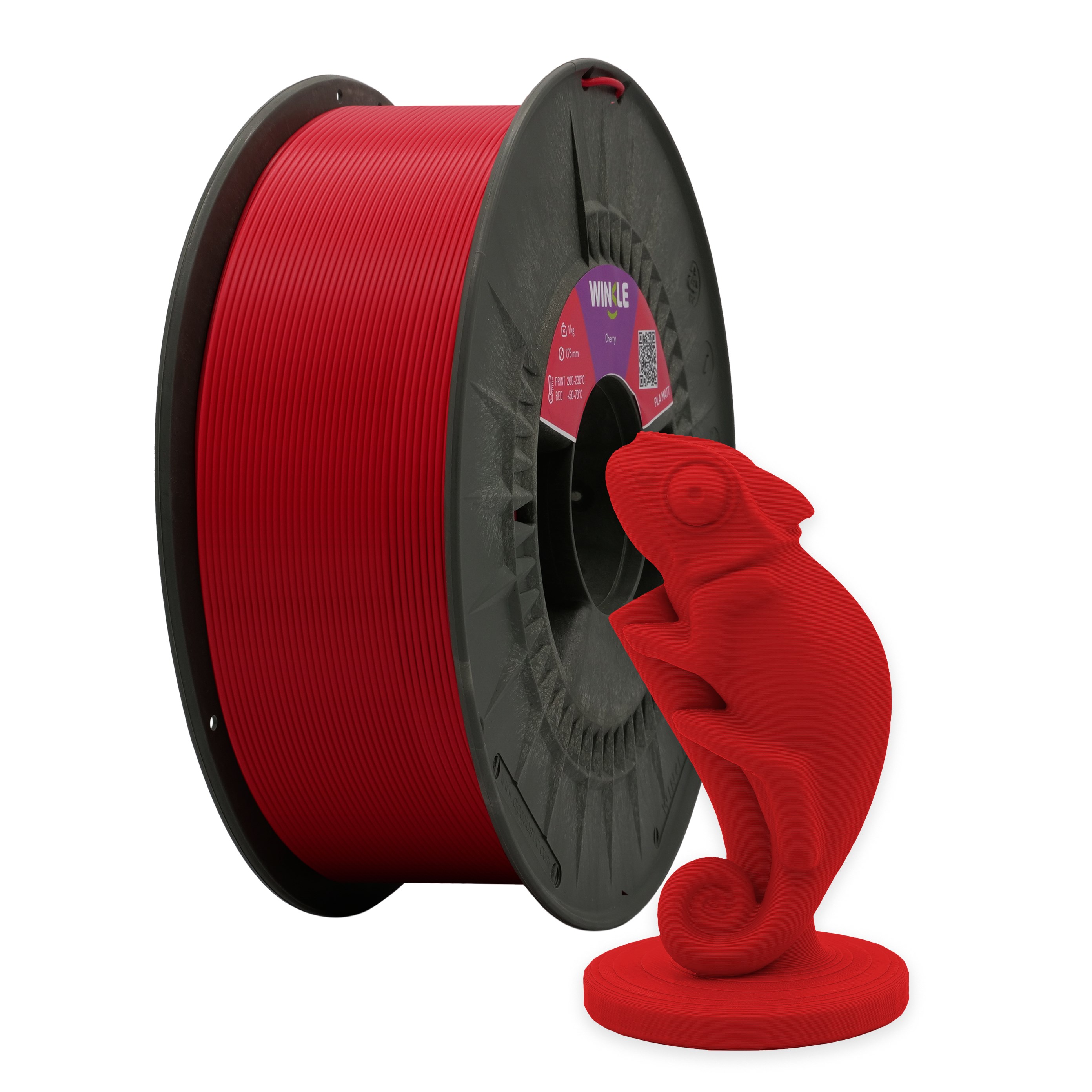 WINKLE Matte PLA Filament Raspberry Red