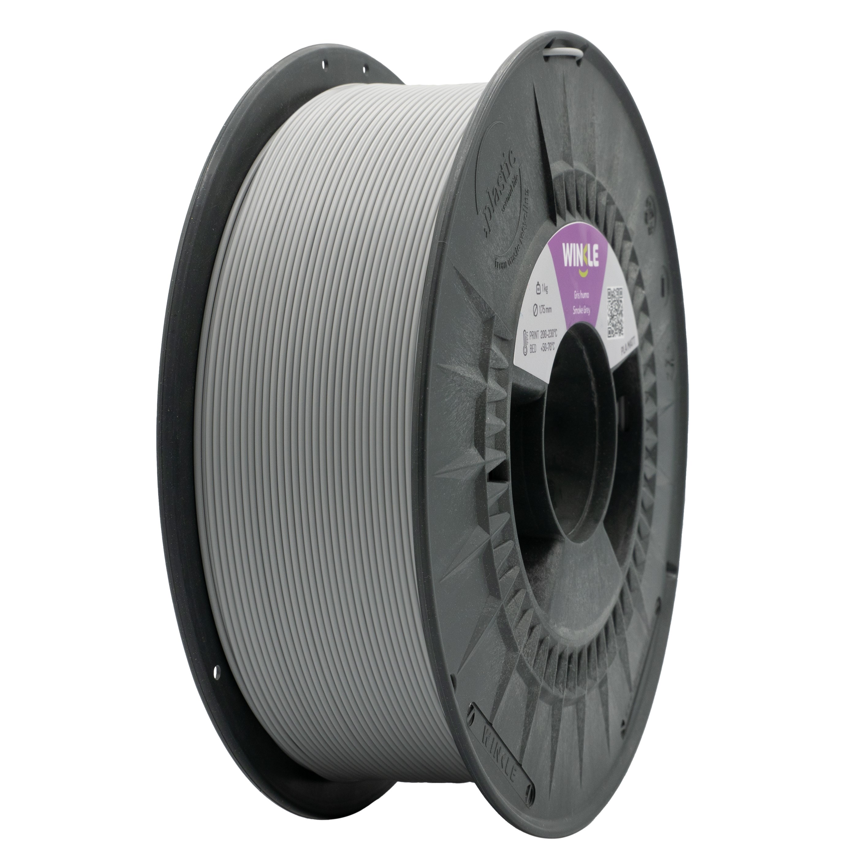 WINKLE Matte PLA Filament Smoke Gray