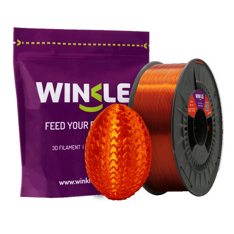 WINKLE PETG Filament Crystal Amber Orange