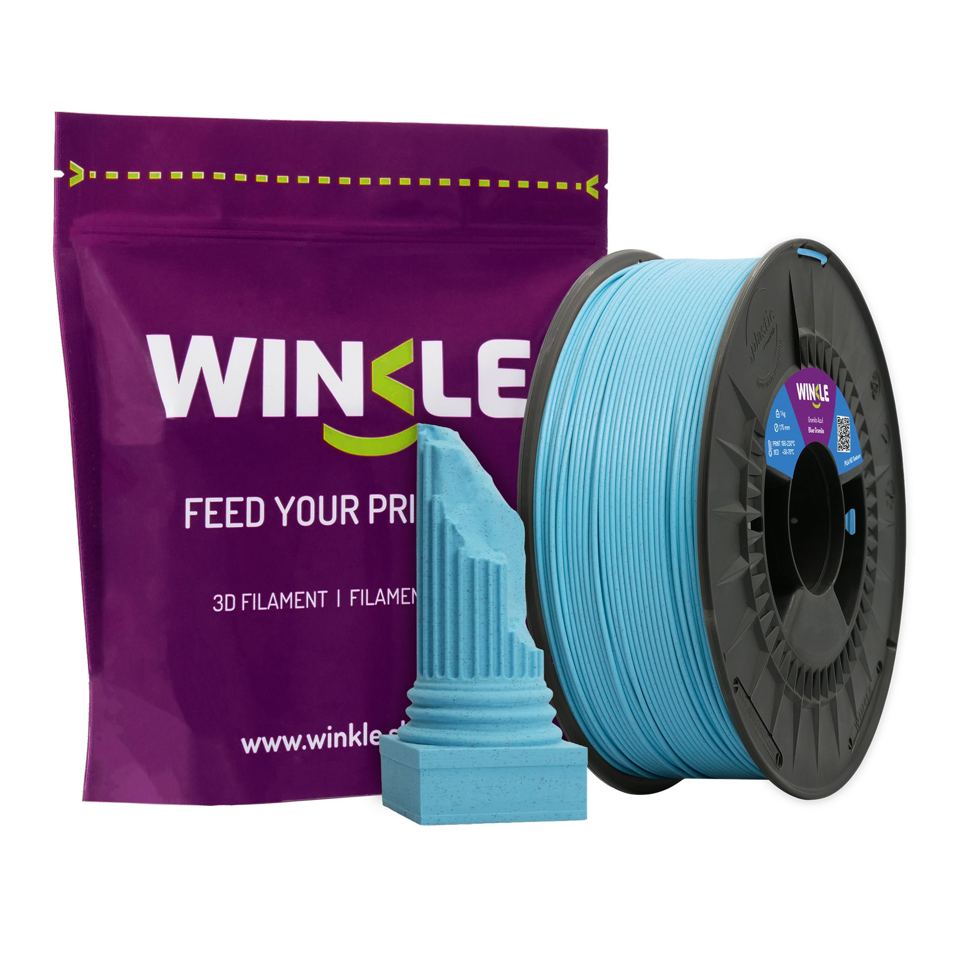 WINKLE PLA HD Texture Blue Granite