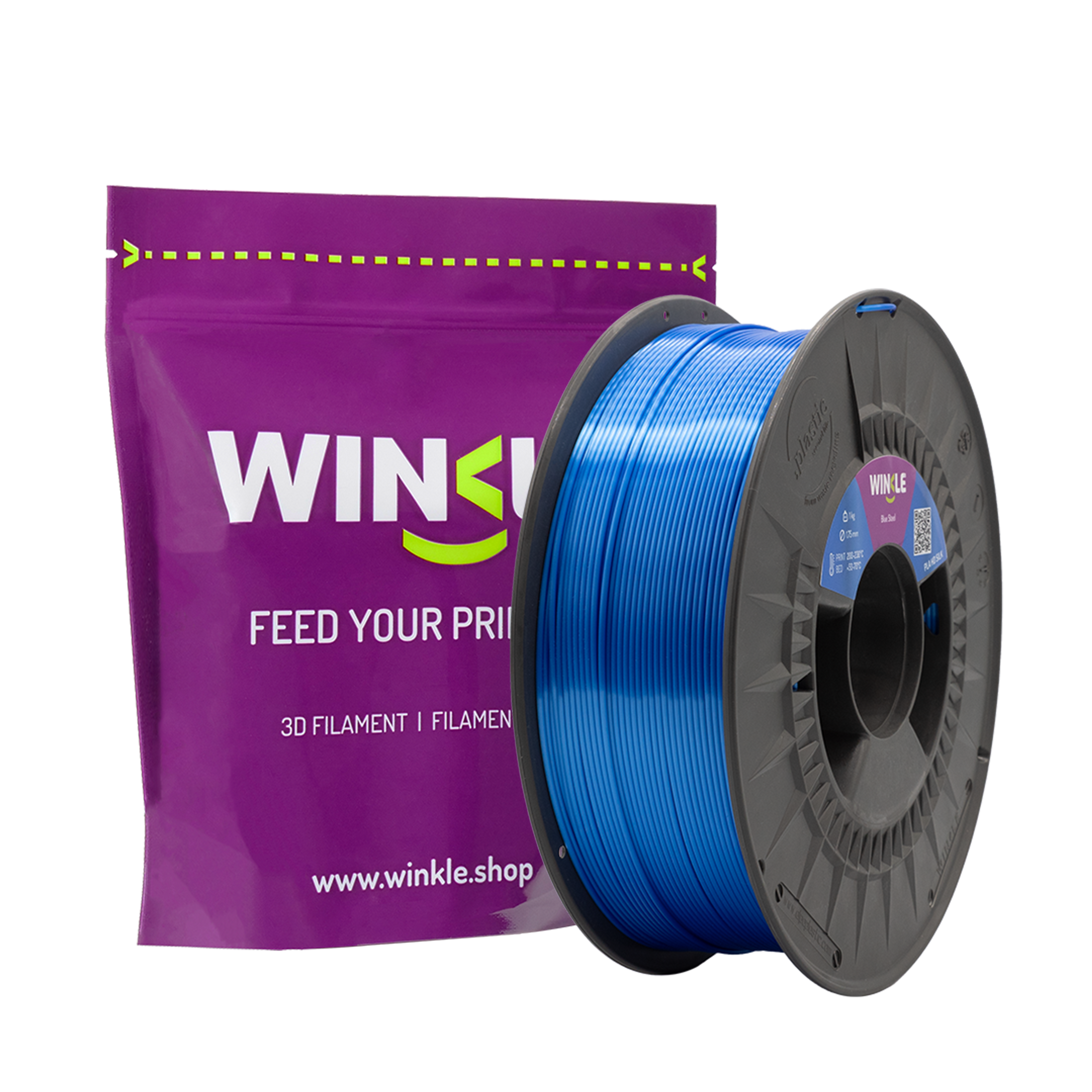 WINKLE PLA SILK FILAMENT Steel Blue