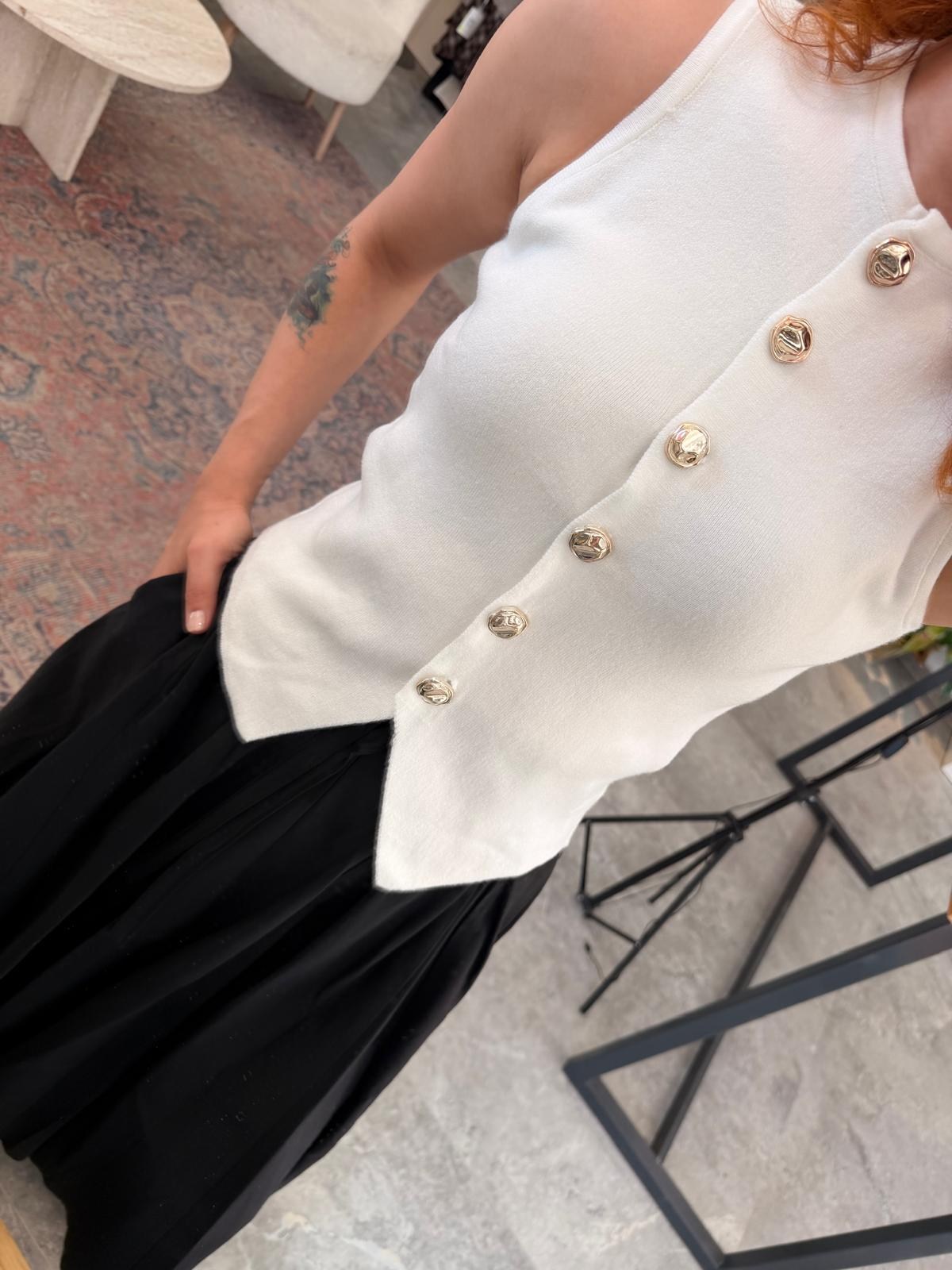 GOLD DÜĞMELİ YELEK