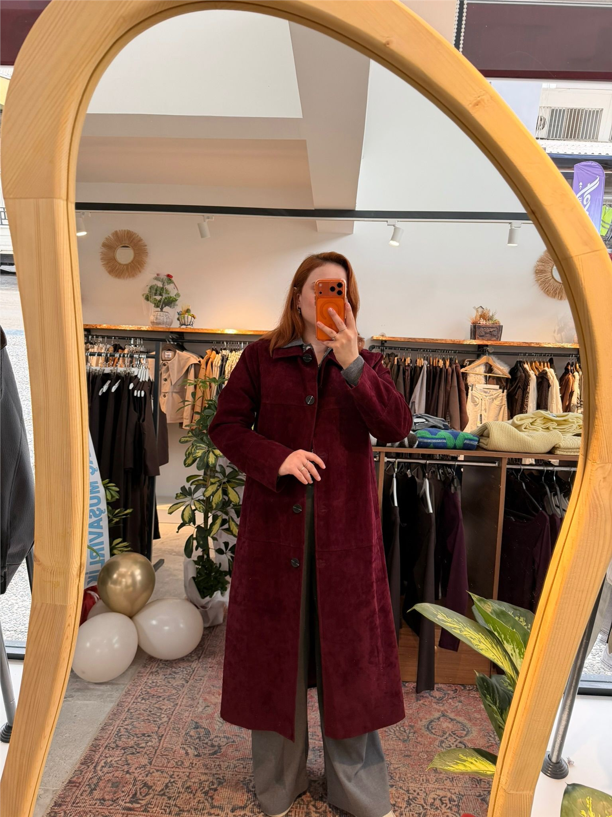 SÜET KABAN BORDO
