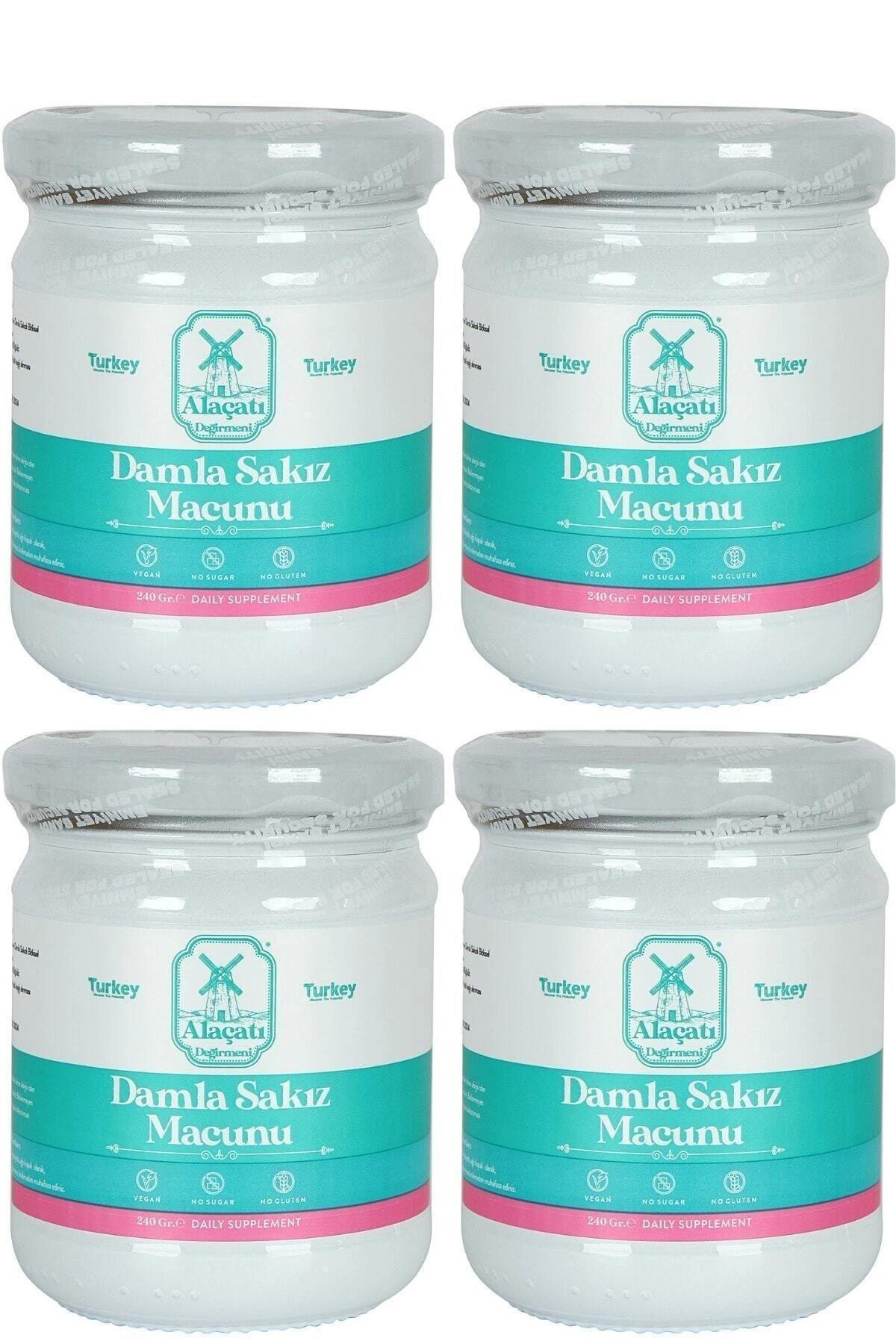 Alaçatı Değirmeni Damla Sakızlı Macun 4 x 240 gr 4'lü Set