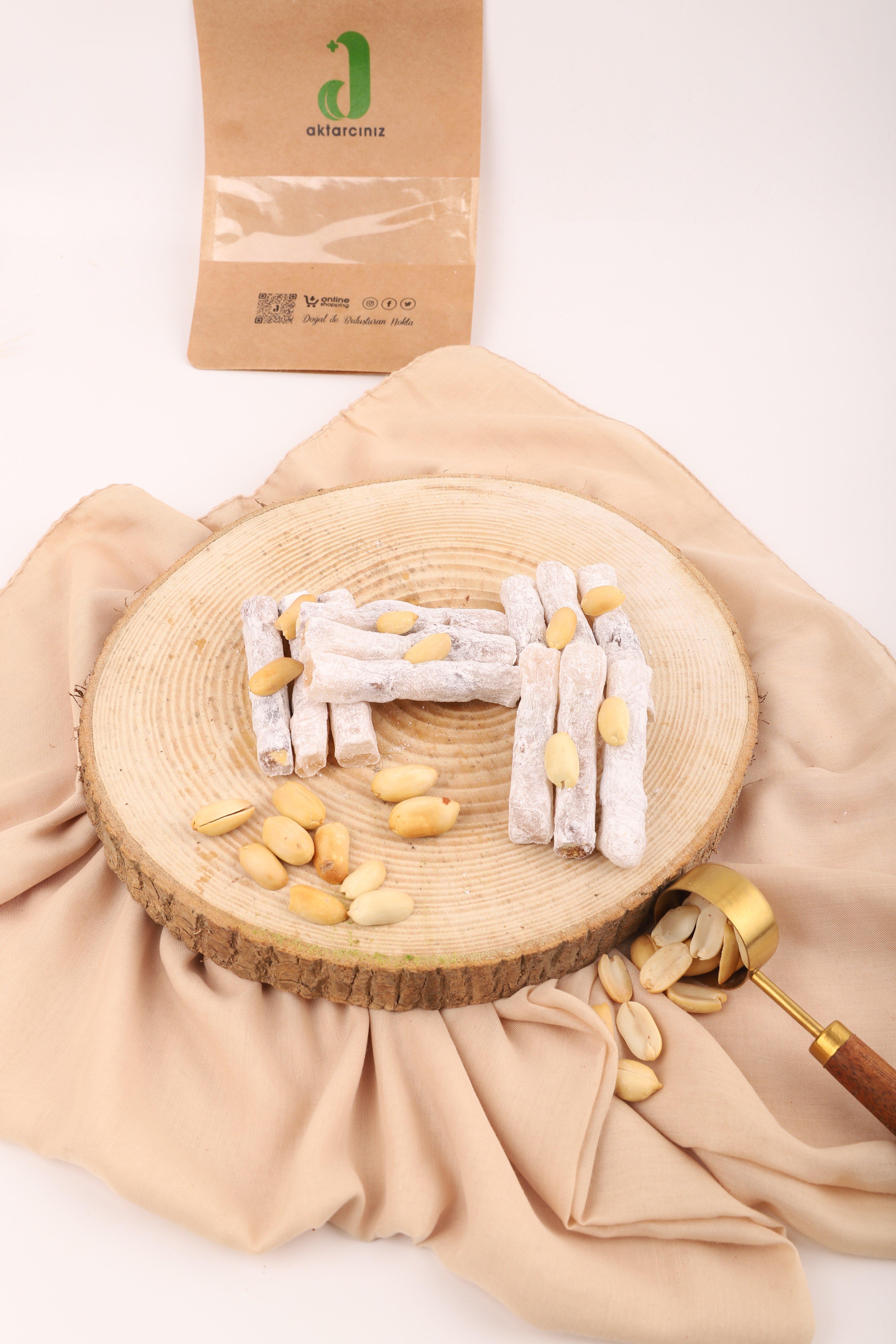 Pudralı Fıstıklı Parmak Lokum 1000 gr