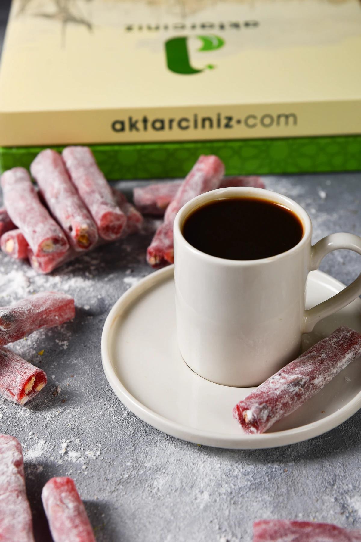 Pudralı Narlı Fıstıklı Parmak Lokum 500 gr