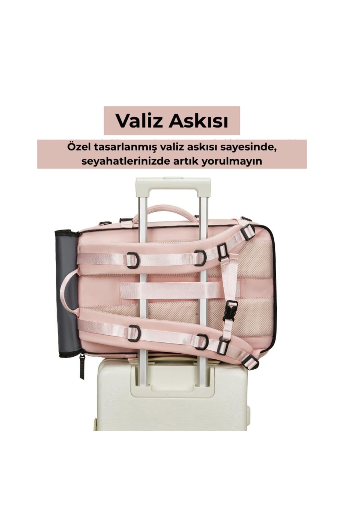 Ayakkabı Bölmeli Su Geçirmez Spor & Seyahat Sırt Çantası – 30L – 16” Laptop Bölmeli