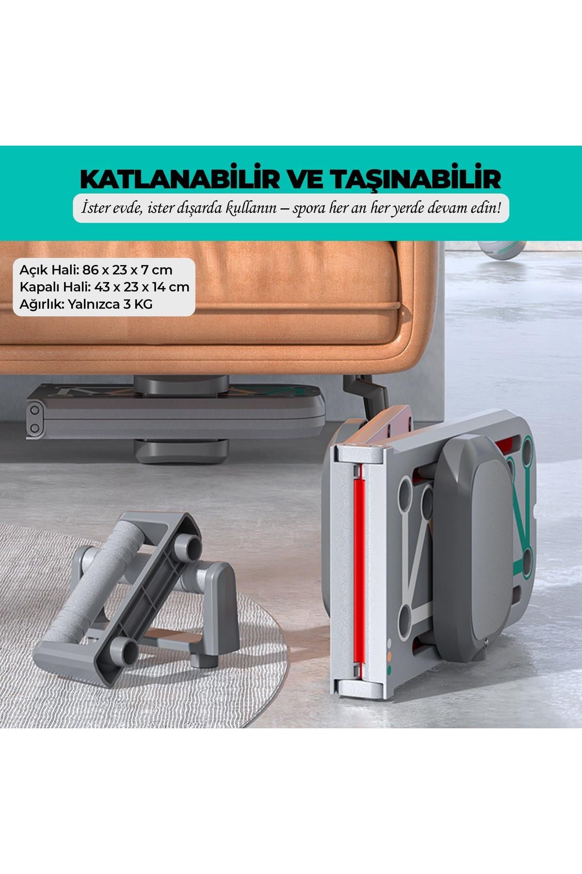 Çok Fonksiyonlu Akıllı Şınav Egzersiz Tahtası Direnç Lastik Bandı Taşınabilir Antrenman Sistemi