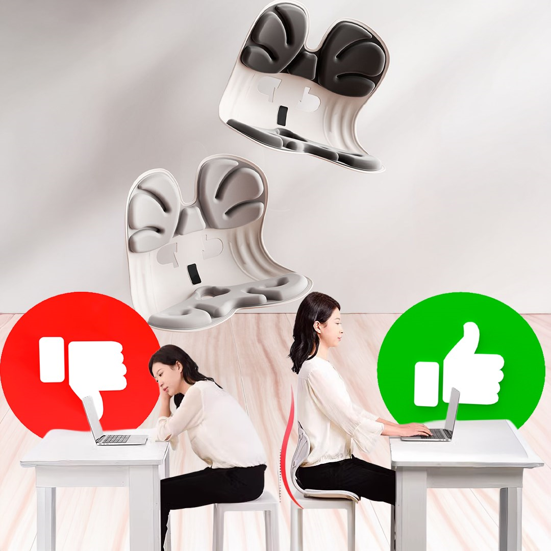 Ergonomik Ortopedik Bel Destekli Oturma Minderi Postür Düzeltici İş Ev Oto Sırt Koltuk Yastığı