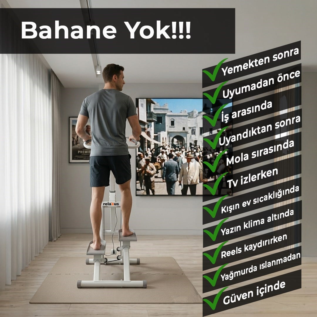 Katlanabilir Dikey Merdiven Tırmanma Basamak Kondisyon Egzersiz Fitness Aleti Direnç Lastiği Hediye