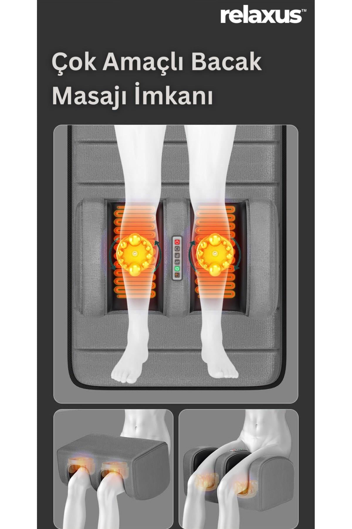 RLX20 Katlanabilir Elektrikli Tam Vücut Isıtmalı Masaj Yatağı Boyun Masaj Cihazı Ayak Masaj Cihazı