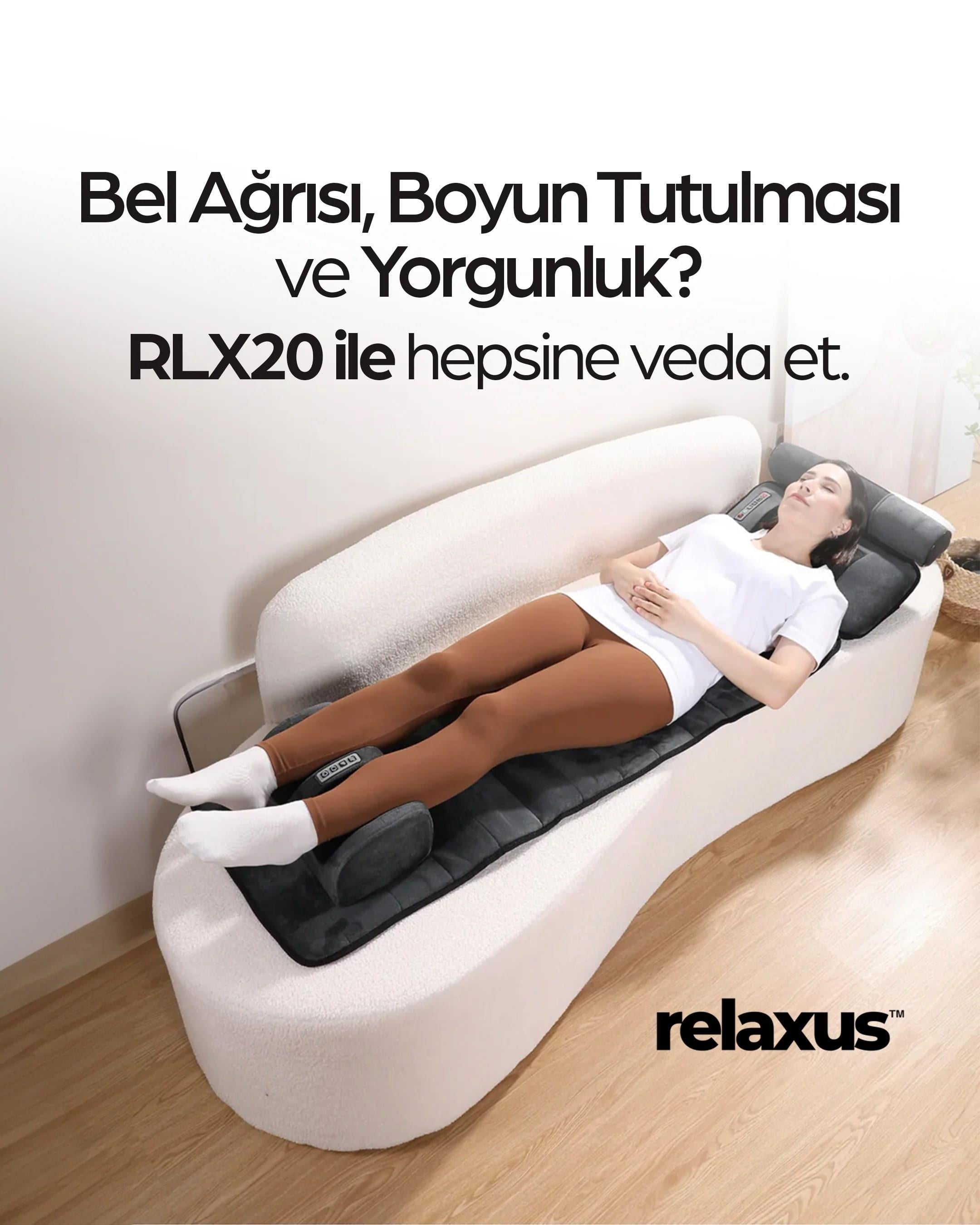 RLX20 Katlanabilir Elektrikli Tam Vücut Isıtmalı Masaj Yatağı Boyun Masaj Cihazı Ayak Masaj Cihazı