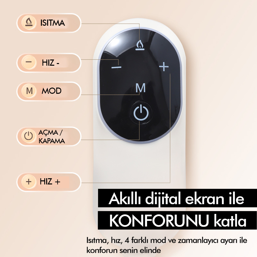 Sıkmalı Ovmalı Isıtmalı Kafa Masaj Cihazı Şarjlı Akıllı Yoğurma Baş ve Göz Masaj Aleti