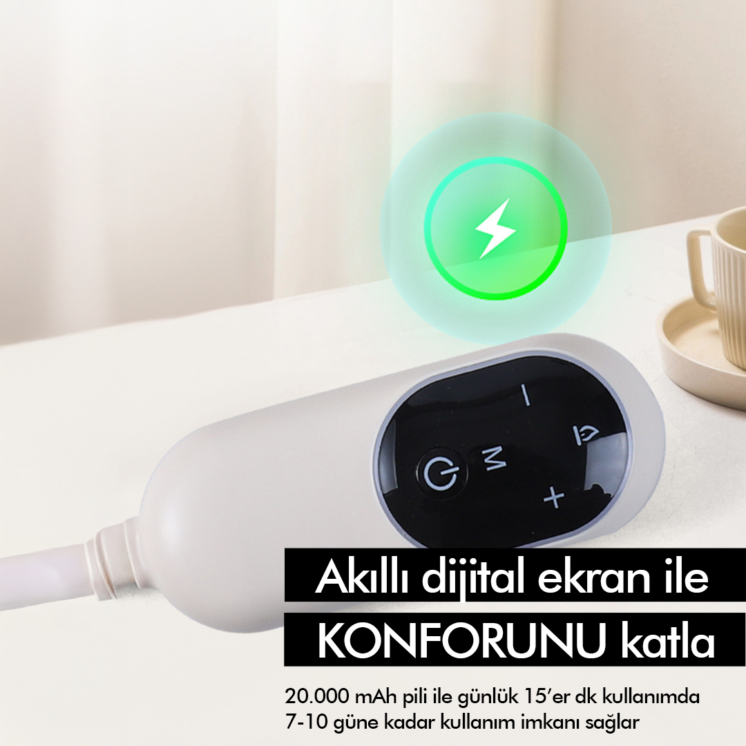 Sıkmalı Ovmalı Isıtmalı Kafa Masaj Cihazı Şarjlı Akıllı Yoğurma Baş ve Göz Masaj Aleti
