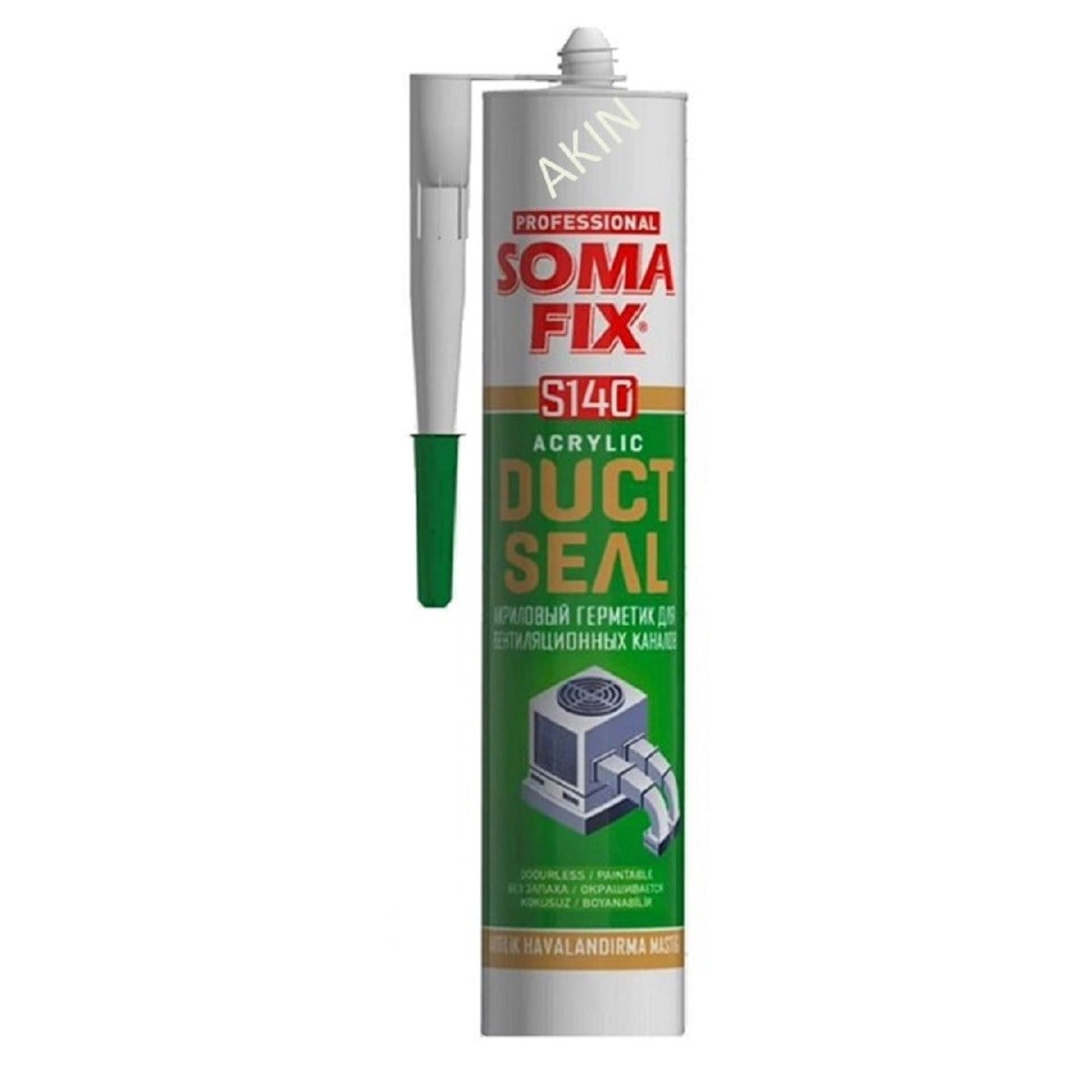 310 ml Gri Somafix Akrilik Havalandırma Kanal Mastiği Duct Seal 