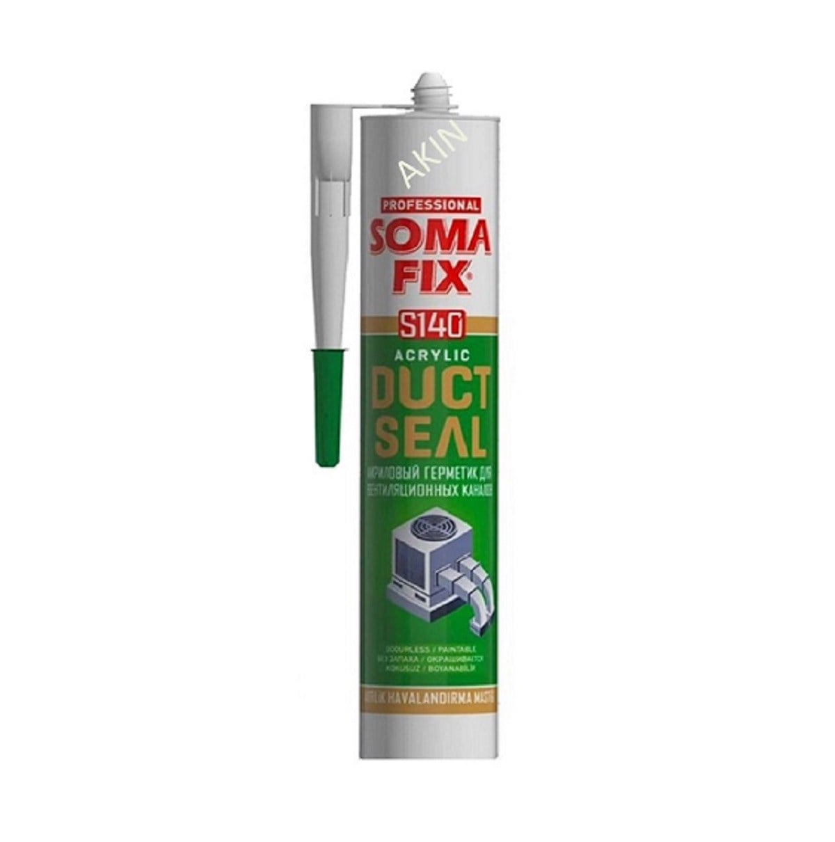 310 ml Gri Somafix Akrilik Havalandırma Kanal Mastiği Duct Seal 