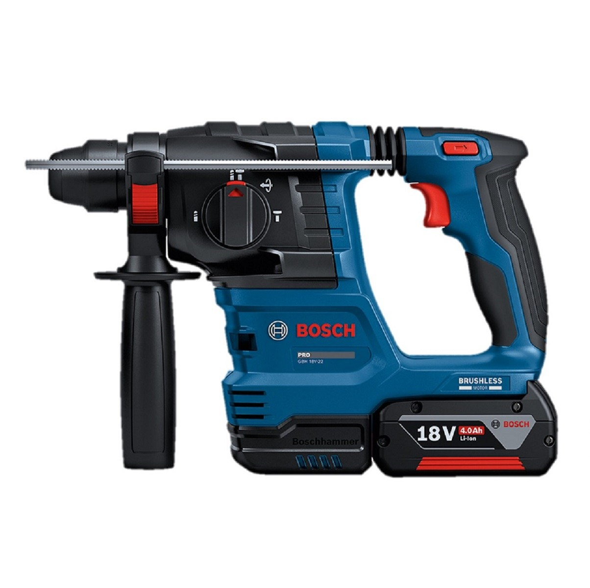 Bosch GSR 18V45 Akülü Vidalama + GWS 18V18 Avuç Taşlama + GBH 18V22 Akülü Kırıcı Delici + 3 Ad 4 Ah Akü + Şarj Cihazı + Kanvas Çanta 