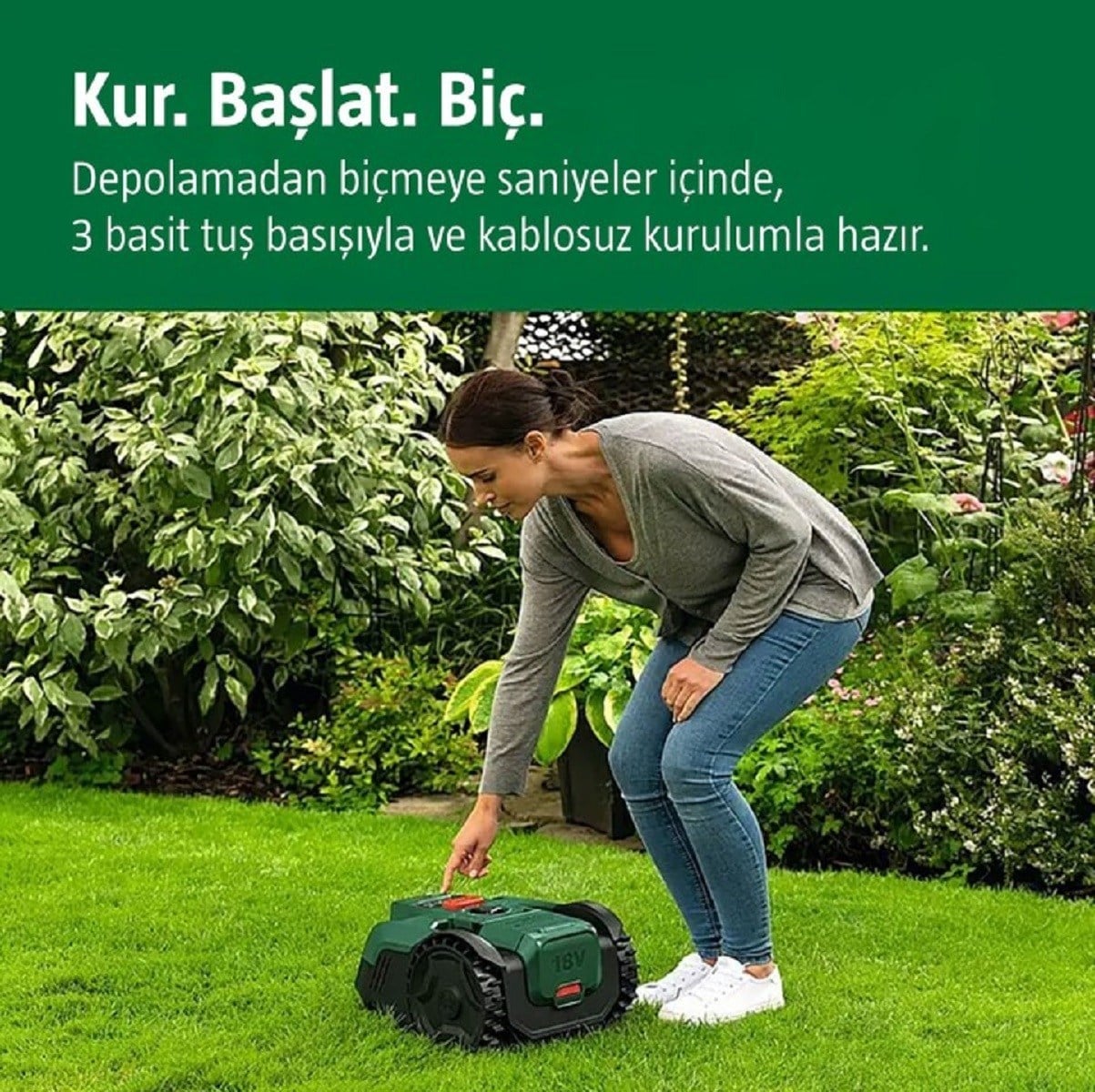 Bosch Visimow100 Çim Biçme Robotu Tek Akülü