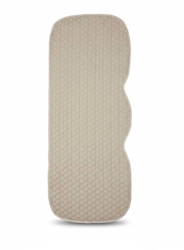 Lüks Kapitone Desenli Antislip Araba Koltuk Koruyucu Üçlü Minder Seti - Bej Renk (2 Ön ve 1 Arka Set)