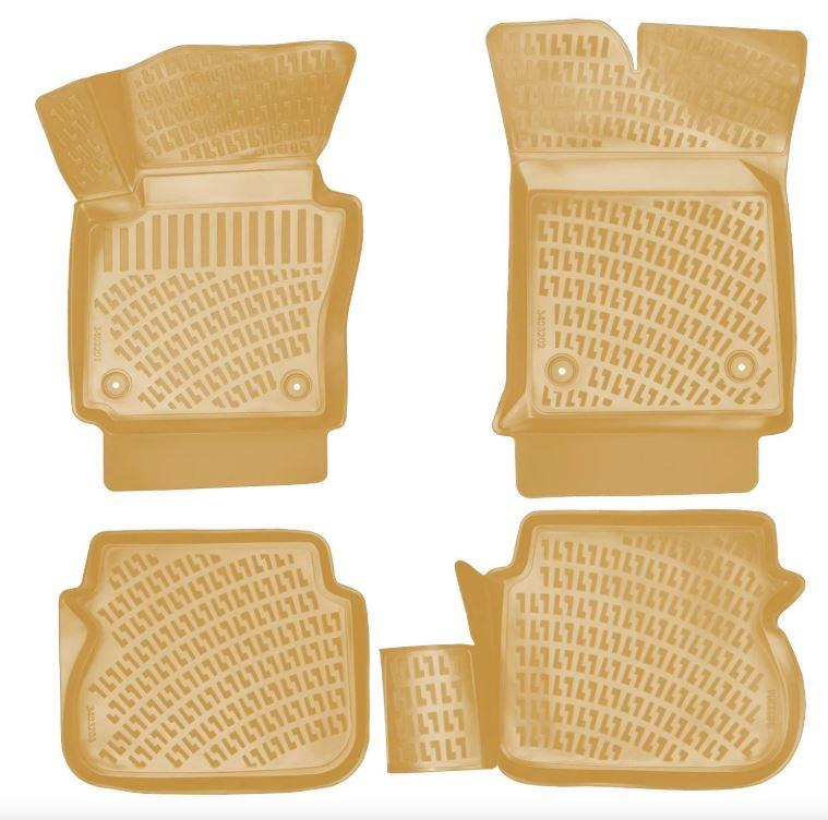 Volkswagen Caddy 2003-2010 Uyumlu 4.5D Havuzlu Paspas Bej