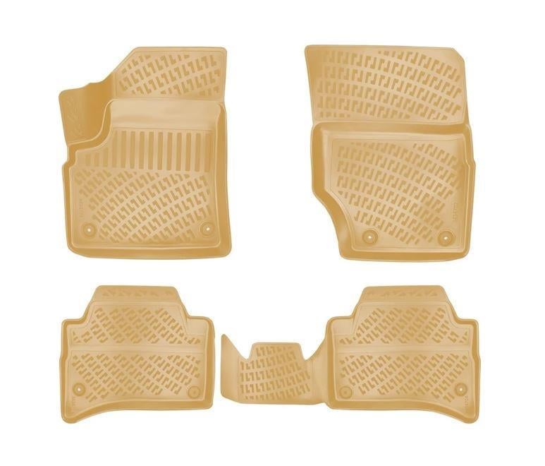 Volkswagen Touareg 2002-2006 Uyumlu 4.5D Havuzlu Paspas Bej
