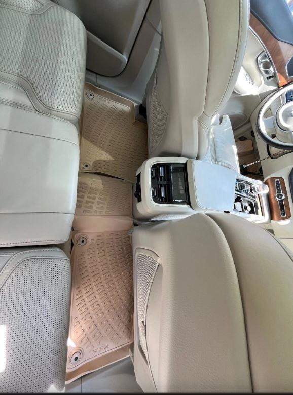 Volvo XC90 2016 Sonrası Uyumlu 4.5D Havuzlu Paspas | Bej Benzin & Dizel