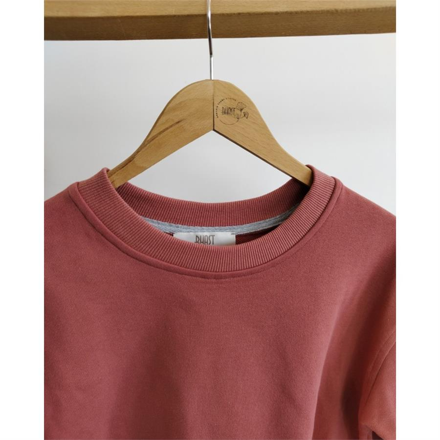 %100 Pamuk 3İp Mercan Sweatshirt 