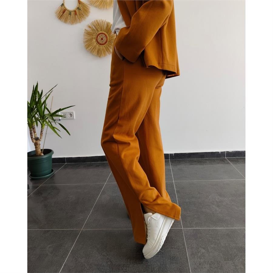 Çelik Penye Soft Turuncu Pantolon 