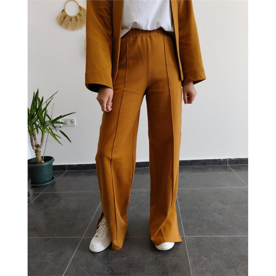 Çelik Penye Soft Turuncu Pantolon 
