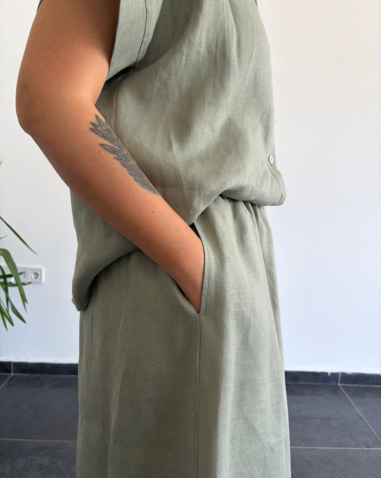URBAN NATURE %100 KETEN ÇAĞLA ETEK