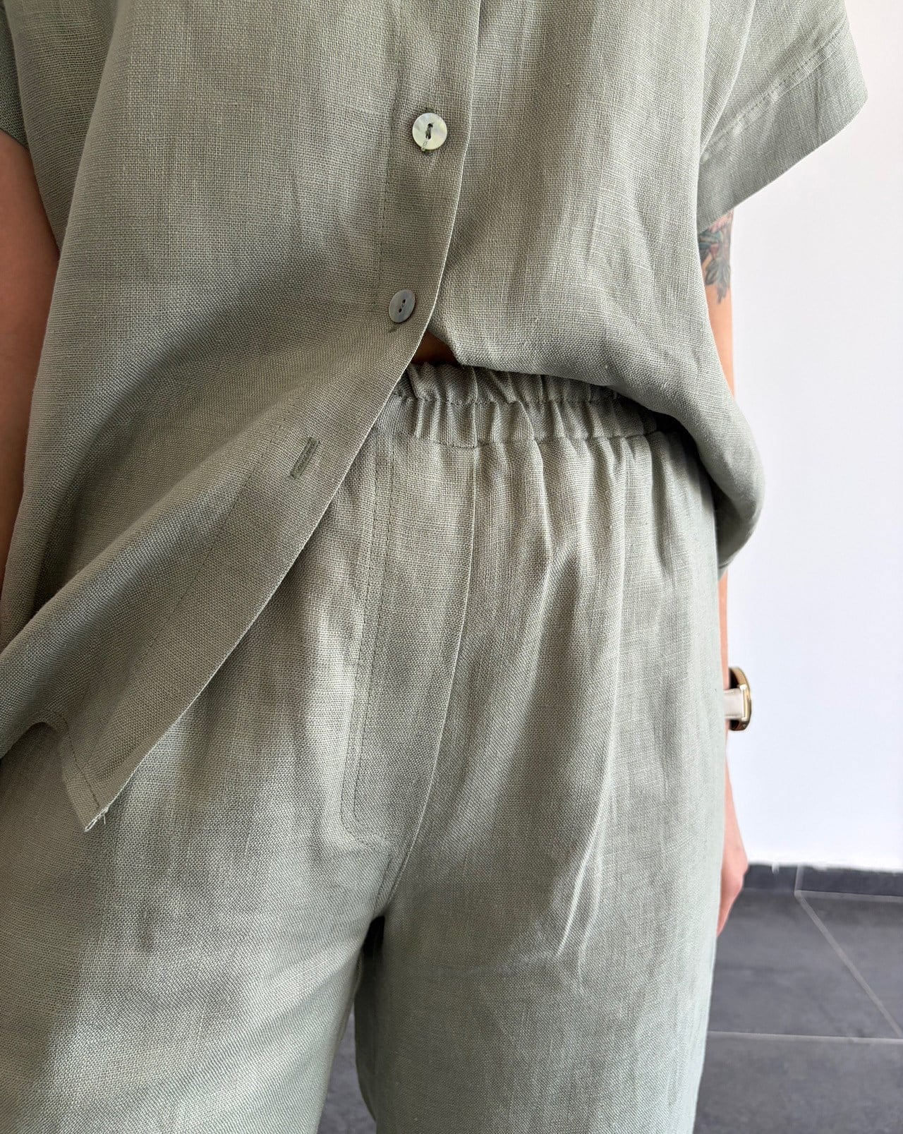URBAN NATURE %100 KETEN ÇAĞLA PANTOLON