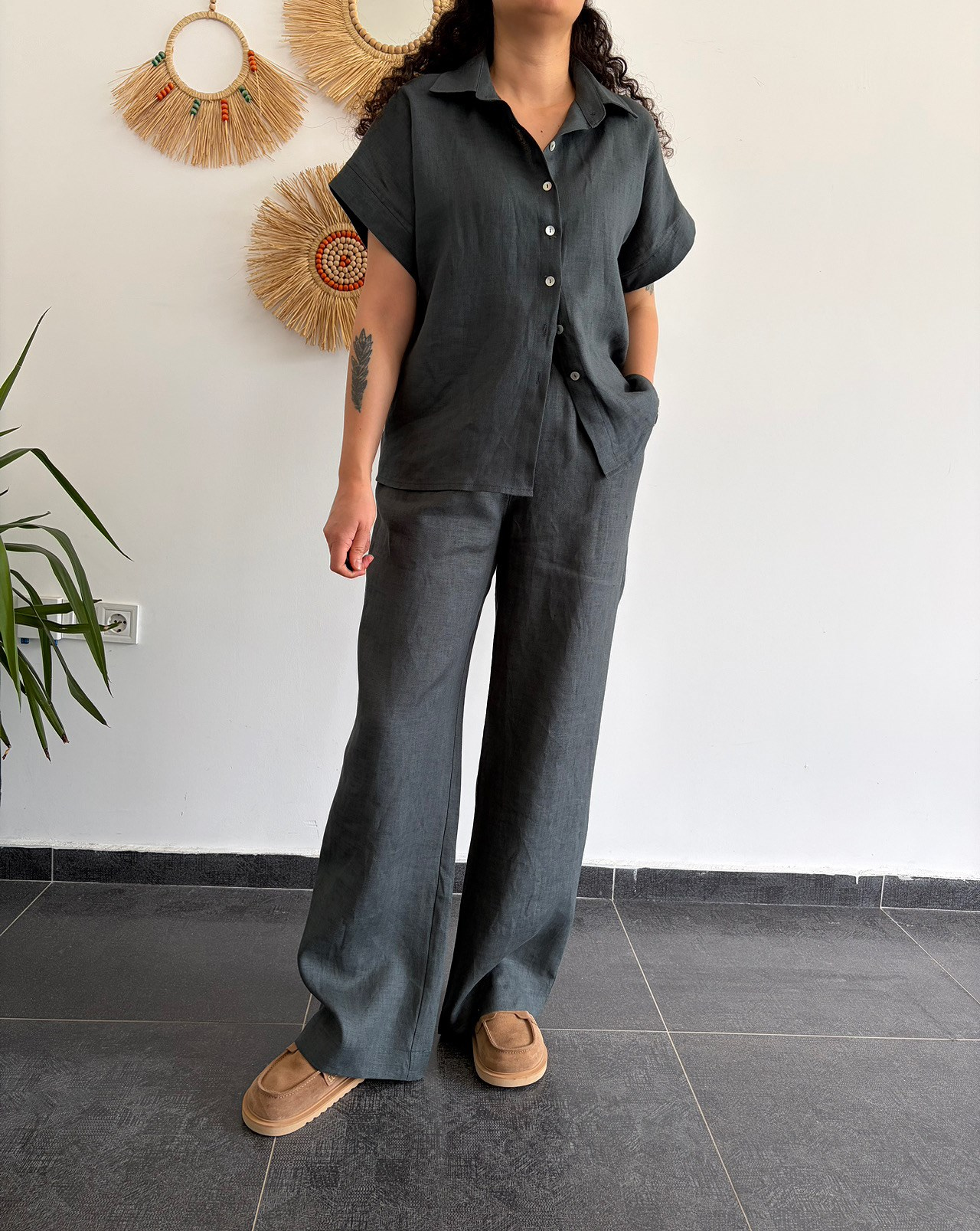 URBAN NATURE %100 KETEN NEFTİ PANTOLON